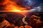 Sunset over Grand Canyon Art Print